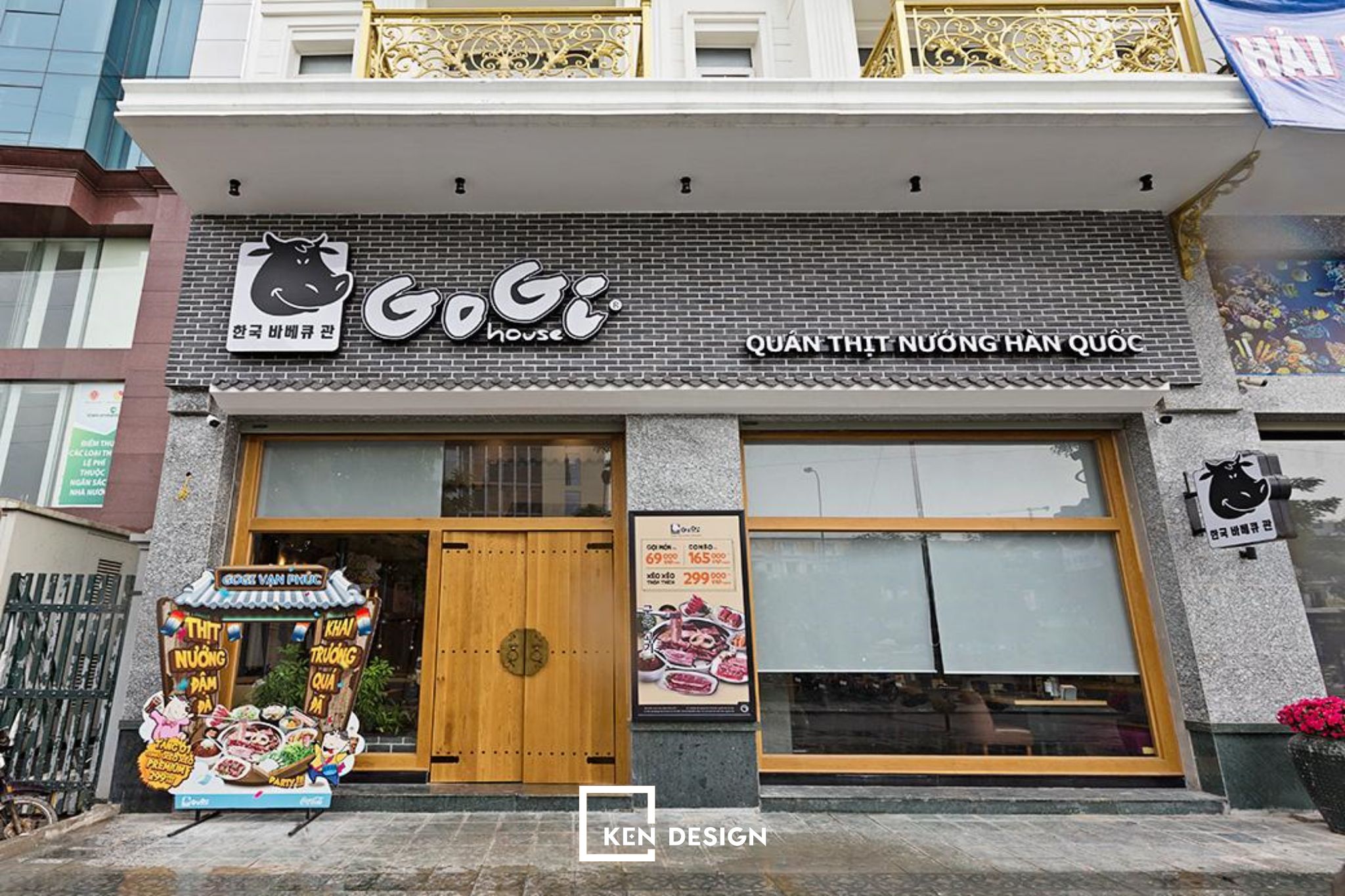 Thiết kế nhà hàng GoGi House Không gian Hàn Quốc đặc trưng nổi trội